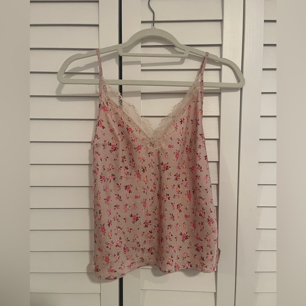 Victoria’s Secret pink floral slip top